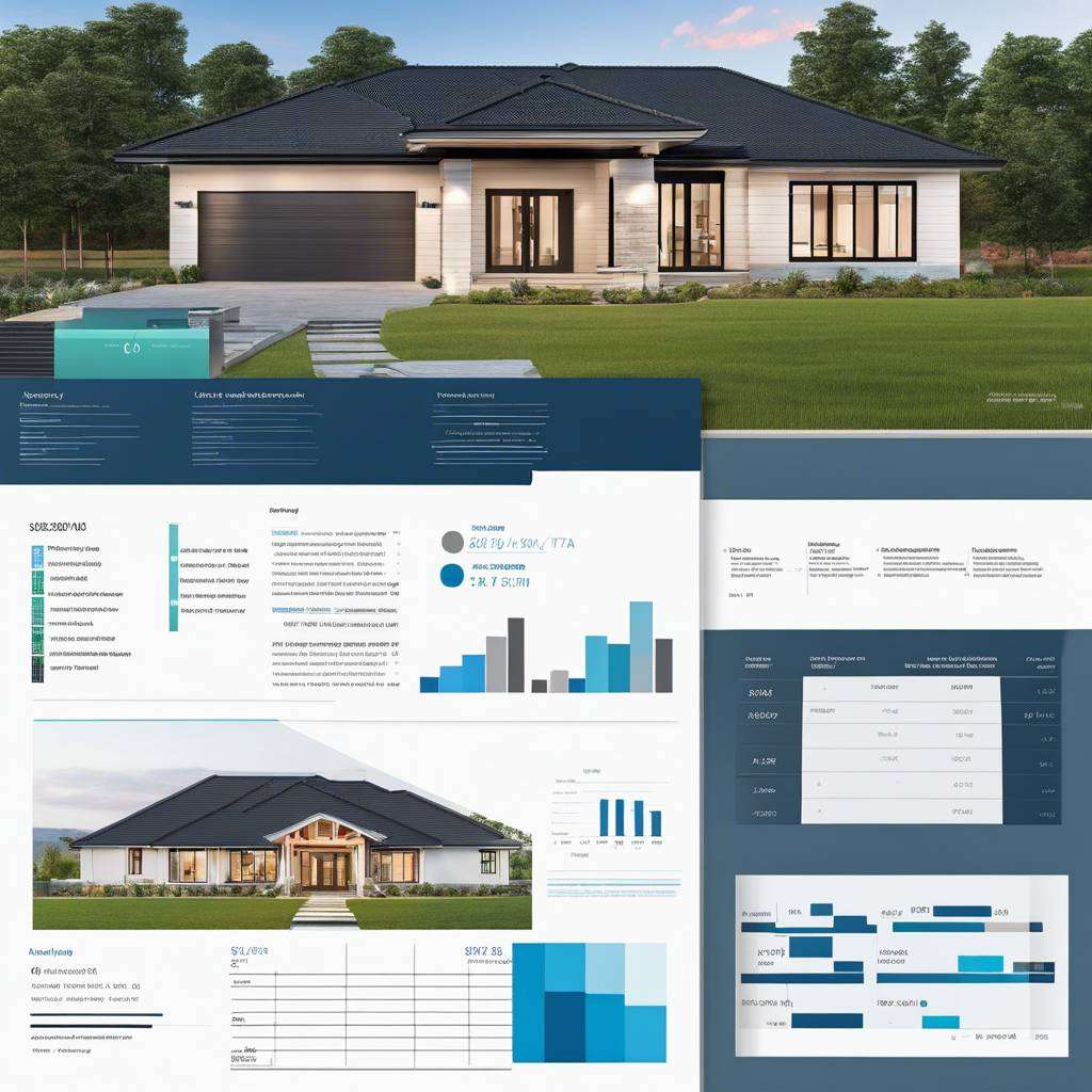 Modern single-story home with data charts on NDIS housing investment in regional NSW.