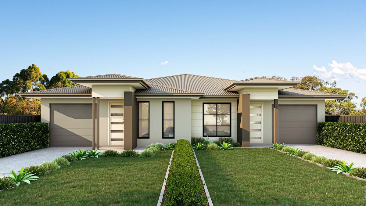 Campbelltown NSW duplex example - single storey 3 bedroom
