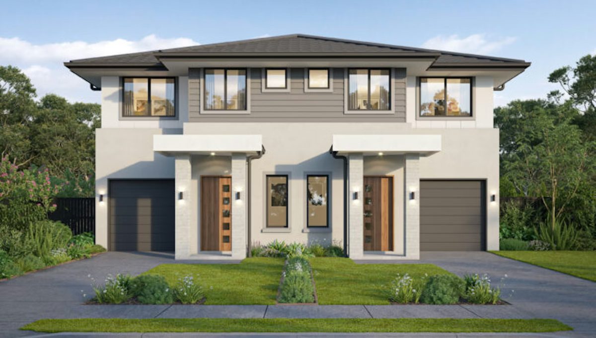 Logan QLD duplex example - double storey 4 bedroom